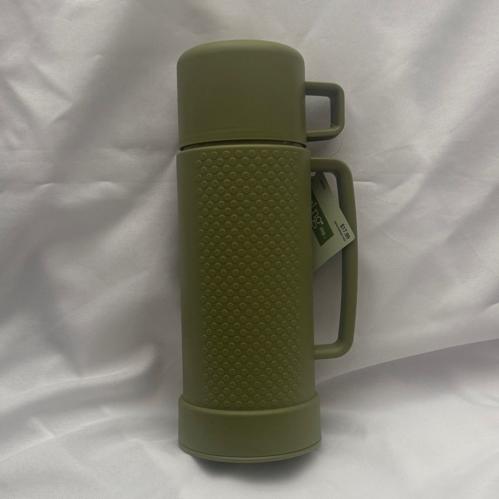The Spring Shop Olive Green Thermos with Handle